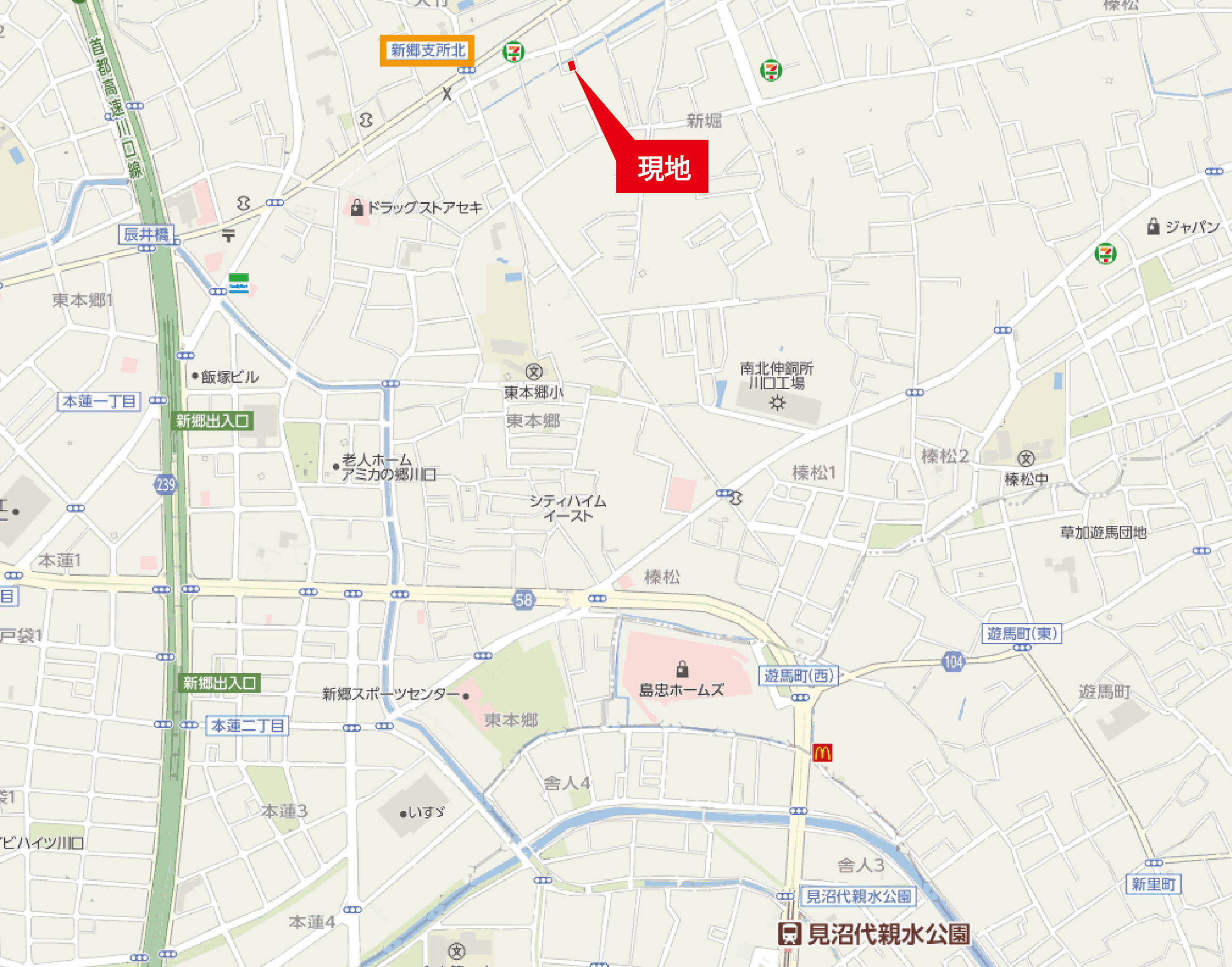 ぐるっぺハウス　案内図(広域)