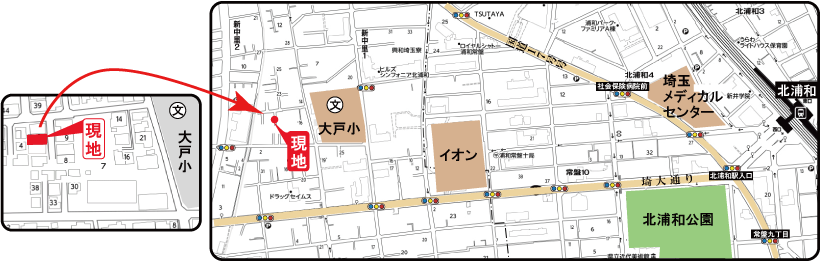 セキスイ・シャトー北浦和 案内図