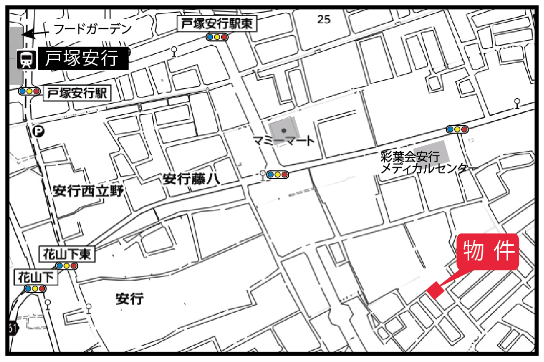 安行コンリフォ貸家　案内図