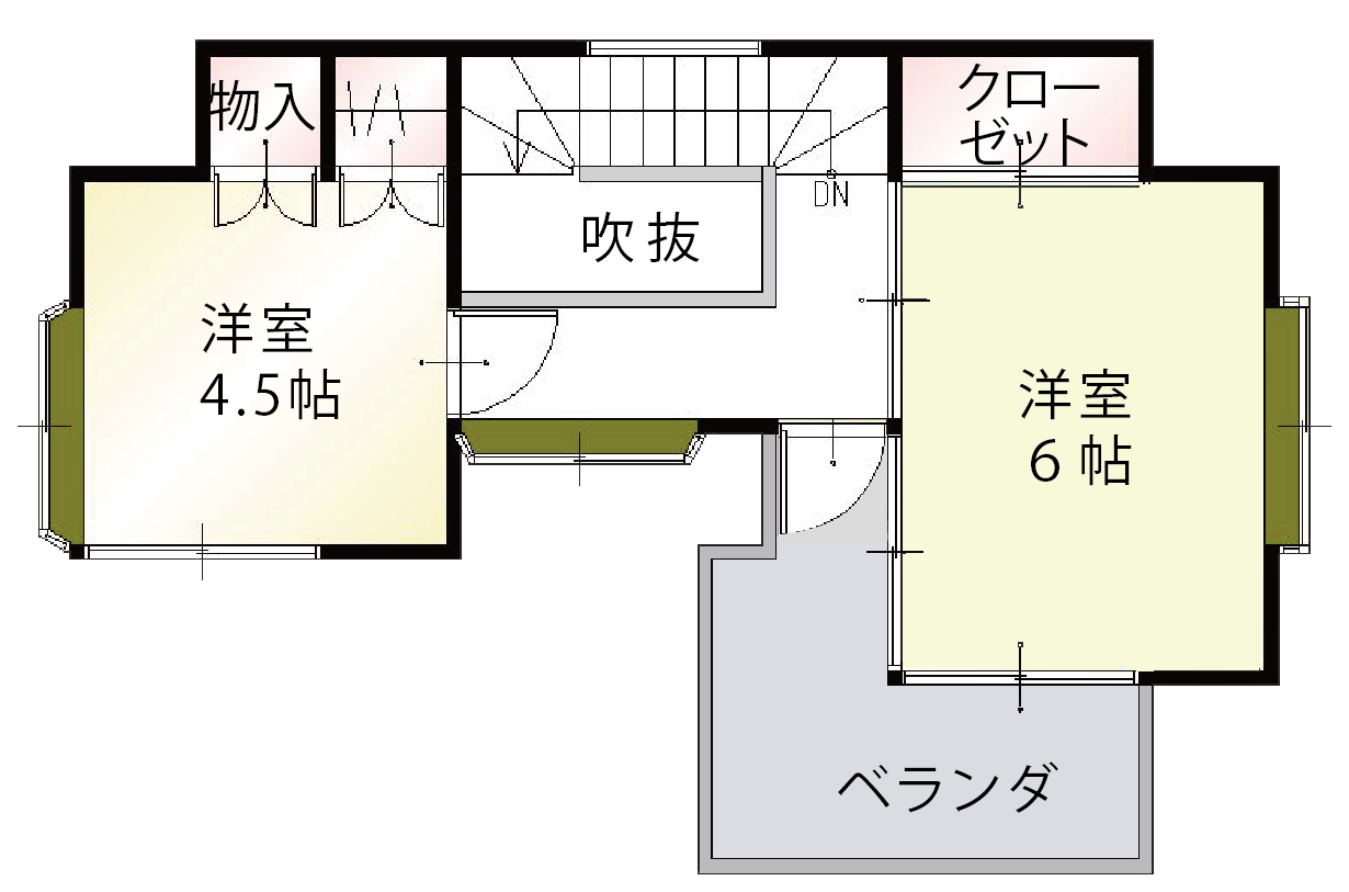 安行コンリフォ貸家　間取図2階