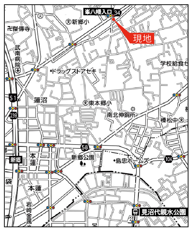 新堀3　案内図