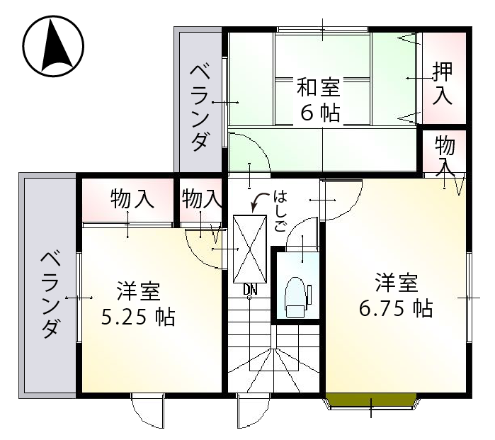 新堀3　間取図　2階