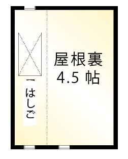 新堀3　間取図　屋根裏部屋