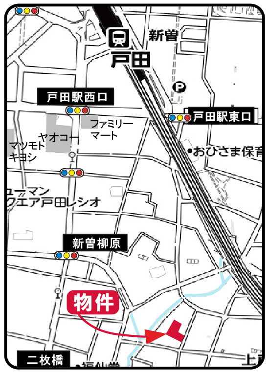 上戸田5丁目　案内図